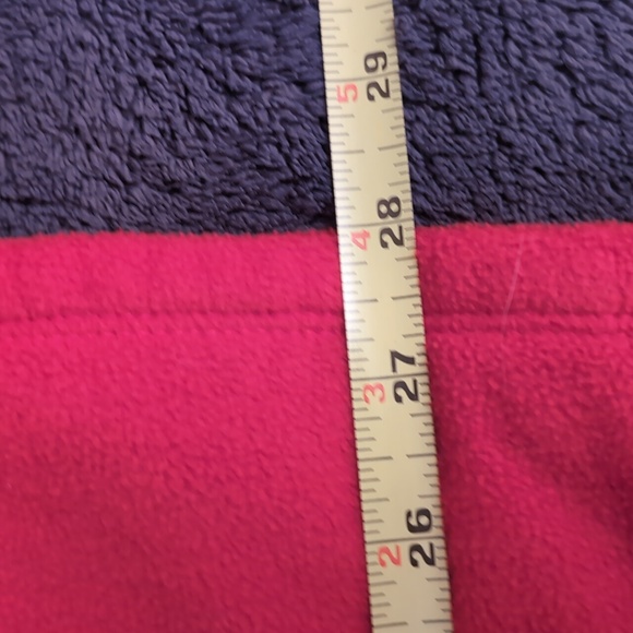 Carole Hockman| Red Full Zippered Long Sleeve Fleece Sweater With Pockets - Picture 9 of 13